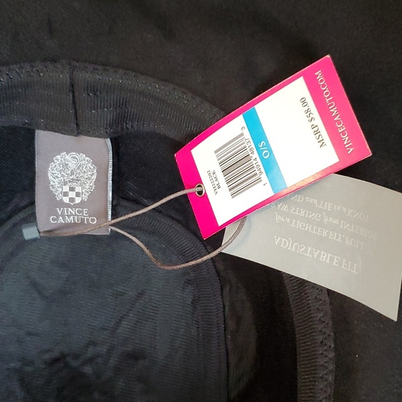Vince Camuto black faux suede hat